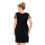 Cămașă de noapte neagră cu dantelă - Violetta plus size - 3