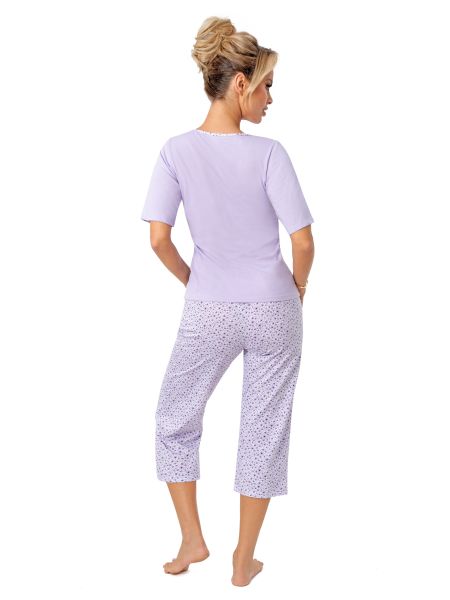 Pijama pentru femei cu pantaloni 3/4 - Fiorella 3/4 - 2