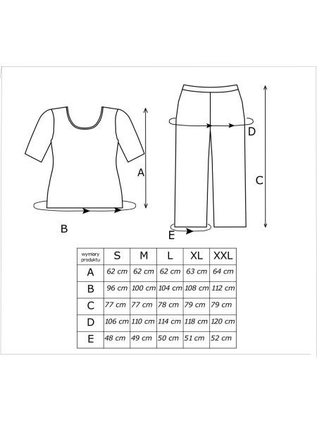 Pijama pentru femei cu pantaloni 3/4 - Fiorella 3/4 - 3