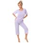 Pijama pentru femei cu pantaloni 3/4 - Fiorella 3/4 - 2