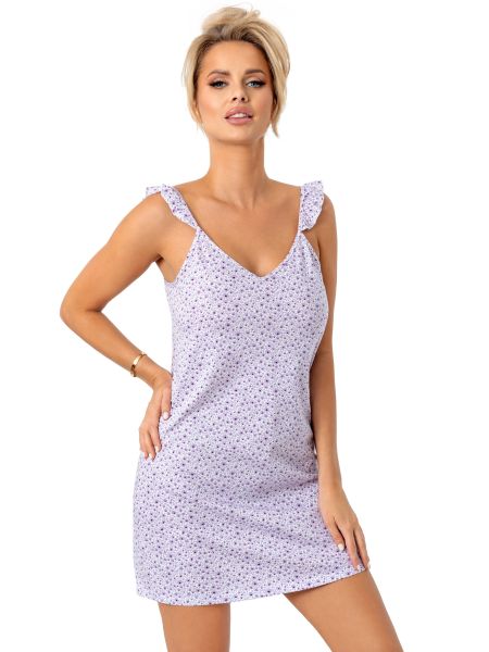 Cămașă de noapte florală din bumbac pentru femei - Fiorella - 2