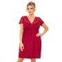 Rochie de noapte din dantelă pentru femei - Livia plus size burgundy - 2