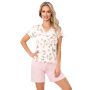 Pijama pentru femei din viscoză cu flori - Amaris 1/2 - 3