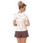 Pijama pentru femei cu pantaloni scurți cu volane - Amaris scurt - 4