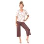 Pantaloni de pijama 3/4 din viscoză pentru femei - Amaris 3/4 - 3