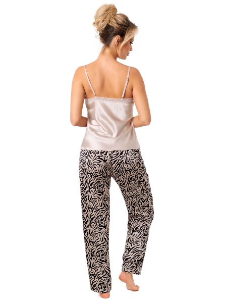 Pijama din satin cu pantaloni lungi - Sheila long - 3
