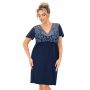 Cămașă de noapte pentru femei - Melania plus size albastru marin - 2