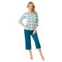 Pijama elegantă pentru femei cu pantaloni 3/4 - Irmina 3/4 - 3