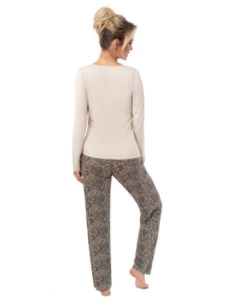 Pijama de damă în pantaloni lungi panteră - Omari long - 3