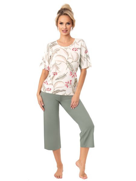 Pantaloni pijama 3/4 pentru femei - Michelle 3/4 - 2