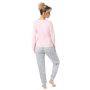 Pijama din bumbac cu pantaloni lungi - Bunny lung roz - 5