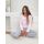 Pijama din bumbac cu pantaloni lungi - Bunny lung roz