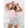 Pijama cu mânecă scurtă pentru femei - Bunny scurt roz