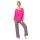 Pijama pentru femei din bumbac cu carouri - Sleep long fucsia