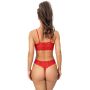 Sutien moale din dantelă - 245 roșu - 5