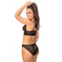 Sutien moale din dantelă - 245 negru - 5