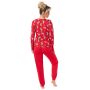Pantaloni lungi pijama de Crăciun - Bear lung roșu - 3