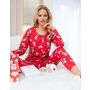 Pijama de Crăciun din bumbac pentru femei - Bear long - 2
