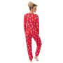 Pijama de Crăciun din bumbac pentru femei - Bear long - 4