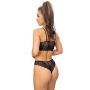 Top fără bretele din dantelă - 244 negru - 5