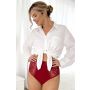 Partea de jos de bikini confort cu talie înaltă - 239 burgundy - 2