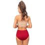 Partea de jos de bikini confort cu talie înaltă - 239 burgundy - 4