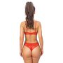 Sutien moale din dantelă - 118 roșu - 5
