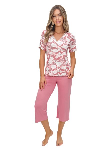 Pantaloni de pijama pentru femei 3/4 - Tina 3/4 - 2