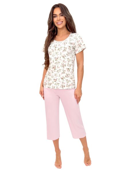 Pantaloni de pijama din bumbac 3/4 - Emilia 3/4 - 3