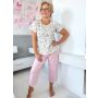 Pantaloni de pijama din bumbac 3/4 - Emilia 3/4 - 3