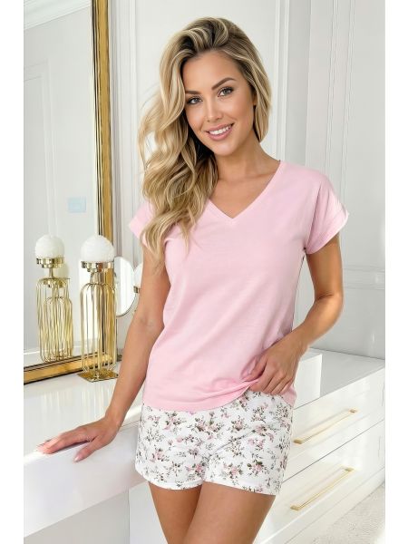 Pijamale din bumbac cu pantaloni scurți - Emilia short