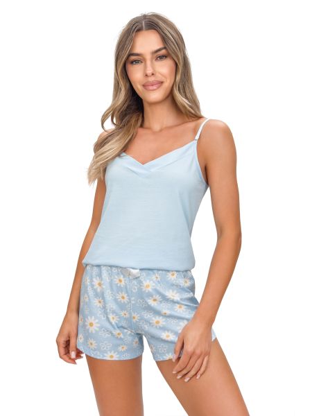Pijamale din bumbac cu bretele - Bluză Margaret - 2