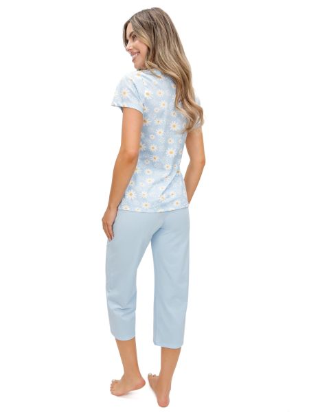 Pantaloni de pijama din bumbac 3/4 - Margaret 3/4 - 3