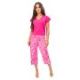 Pijamale din bumbac fucsia - Zebra 3/4 - 3