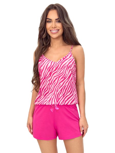 Pijamale din bumbac cu bretele - Bluză Zebra - 3