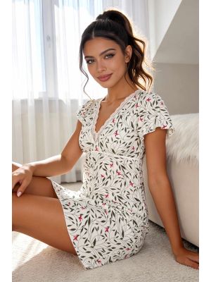 Cămașă de noapte florală pentru femei - Melisa