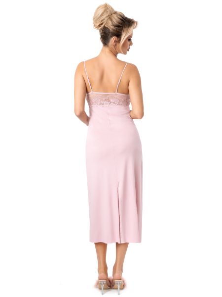 Cămașă de noapte lungă și elegantă - Jasmine lungă roz - 3