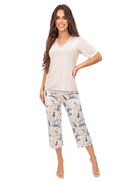 Pijamale pentru femei cu pantaloni 3/4 - Goya 3/4 - 2