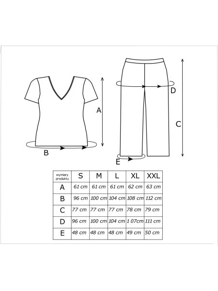 Pijamale pentru femei cu pantaloni 3/4 - Goya 3/4 - 4
