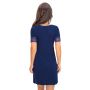 Cămașă de noapte pentru femei, de culoare bleumarin – Linda bleumarin - 4