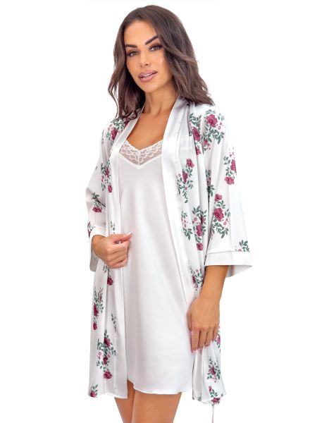 Halat de baie din satin pentru femei – Julia - 2