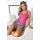 Pijamale din bumbac în carouri – Molly top fucsia