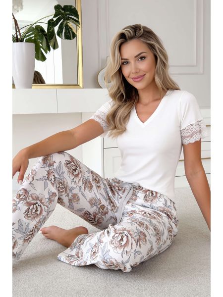 Pijamale elegante pentru femei, cu pantaloni lungi – Elizabeth long