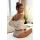 Slipuri braziliene din bumbac, de culoare bej, cu dantelă - 270