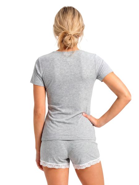 Pijamale pentru femei cu dantelă – Megi short - 4