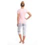 Pijama din bumbac roz - Dani 3/4 - 4