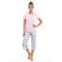 Pijama din bumbac roz - Dani 3/4 - 3