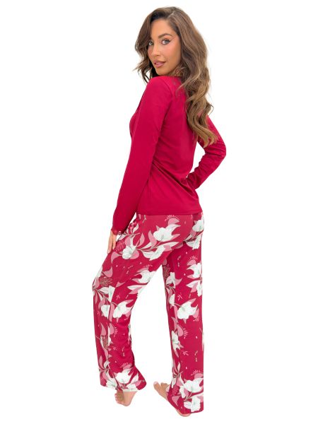 Pijamale elegante pentru femei, cu mâneci lungi – Brigitte long - 2