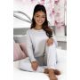 Pijama pentru femei, gri, cu mâneci lungi – Home Long, gri - 2
