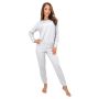 Pijama pentru femei, gri, cu mâneci lungi – Home Long, gri - 4